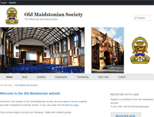 Tablet Screenshot of oldmaidstonians.org.uk